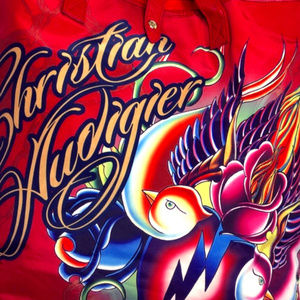 Christian Audigier Huge Tote Bag Purse Tattoo Art